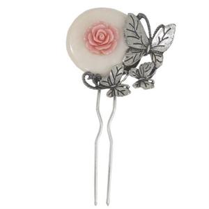 [예가한복]예가한복 성인 뒤꽂이 장미호박 우유