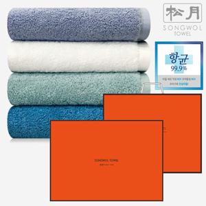 송월타월 항균수건 30수 170g 프리미엄 (4매입 수건선물세트)