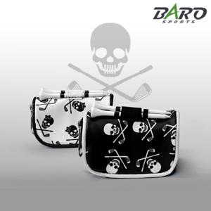 [바로골프]바로스포츠 스컬 골프공주머니 골프 볼케이스 볼주머