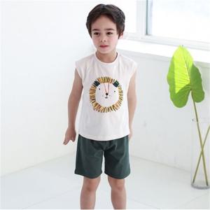 [꼬지비]꼬지비 동글라이언 남민소매 세트(19S2563HSB_BE)