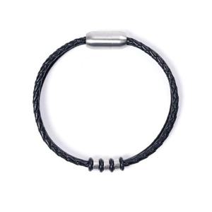 [Jbans]투톤더블레더 스테인리스 버클 커플팔찌 (C210