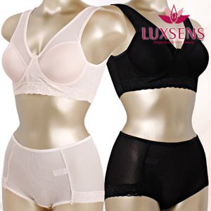 럭센스언더웨어인견 노와이어 풀컵 브라팬티세트LB1246_LP1246