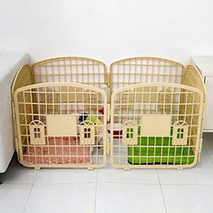 강아지 애견 울타리 펜스 4색 중형 8P 아몬스 행복한 개 철조망