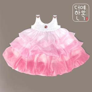 [더예한복]더예한복 QT10-05 핑크공주 여아용 속치마 3단