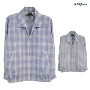 SMJ1124 어르신 카라 점퍼 시원한 린넨st. 점퍼 여름 점퍼