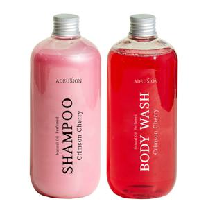 아드시온 천연 오일 퍼퓸 샴푸+바디워시 세트 (크림슨체리향)