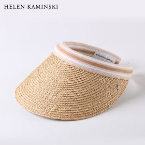 헬렌카민스키 여성모자 비앙카 네추럴/누가 스트라이프 / 라피아 썬바이저 썬캡 / 100% 정품 / 국내재고보유 / 당일발송
