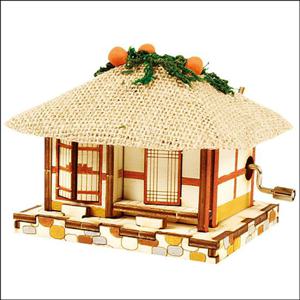 오르골 목재 입체퍼즐 - 영공방 초가집(수동)