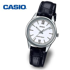 [정품] CASIO 카시오 LTP-V005L-7B2 여성 야광 가죽 손목시계