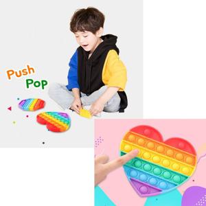 푸쉬팝 버블 뽁뽁이 장난감 레인보우 팝잇