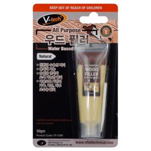 우드픽스 브이텍 우드필러50g 내추럴밝은색