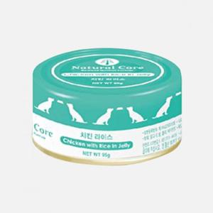 네츄럴코어 강아지캔 치킨&라이스 95g 강아지 간식