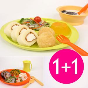 순진무구 유아식기 3절접시 1＋1