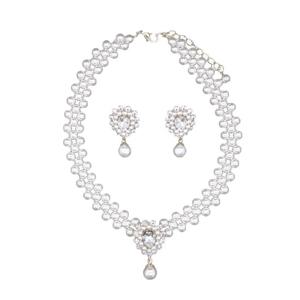 루나리스 진주 초커 두 줄 목걸이