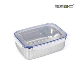키친아트 피앙세 스텐 밀폐용기 보관용기 찬통 사각 500ml
