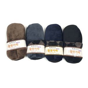 단색벨벳카바남성용(5컬레)요술버선 보온 기모 방한 덧버선 양말
