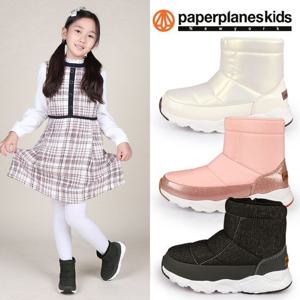 [페이퍼플레인키즈]아동 패딩 부츠 방한화 기모 슈즈 아동화 키즈 어린이 신발