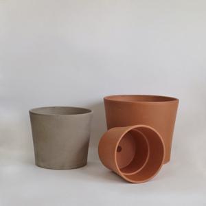 데로마 바소 실린드리코 25cm (받침세트) 이태리토분