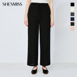 [쉬즈미스] 스트링 밴딩 와이드 팬츠_SWWSLO22540