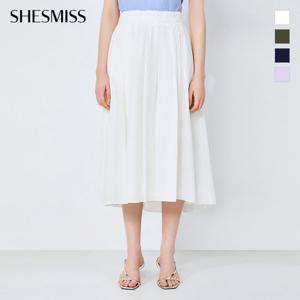 [쉬즈미스] 언밸런스 백 밴딩 스커트_SWWSKO22060