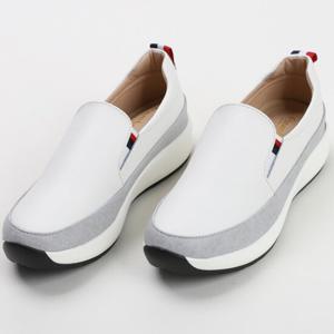 [더힐슈즈] 소가죽 여성 여자 슬립온 운동화 스니커즈 3.5cm