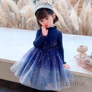 [로라네]네이비 블링블링 여아 원피스