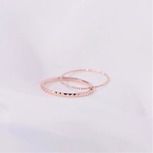 [GB] 데일리 체크 14K 골드 실반지 LRS15138G