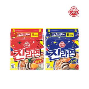 오뚜기 진라면 매운맛/순한맛 120g x 20개입 봉지라면 골라담기