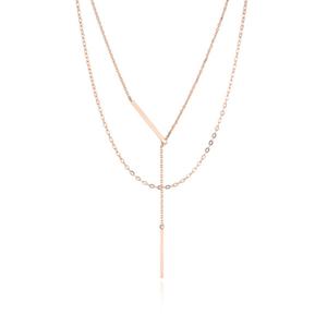 [로이드] 스틱바 레이어드 14K  GOLD 목걸이 LNN22032G