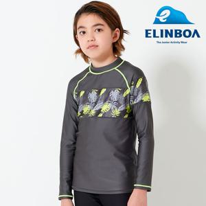 [엘인보아] 주니어 래쉬가드 티셔츠_야자그레이