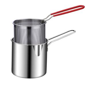 [캠핑문]304스텐레스 캠핑 튀김냄비 거름망 세트