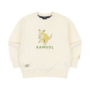 캉골키즈_박스 캥거루 토이 그래픽 스웨트셔츠 PD 0004 아이보리