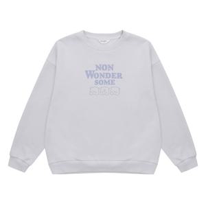 [에꼴리에] 여자 겨울이월 라벤더루즈핏기모맨투맨티(23D0454)