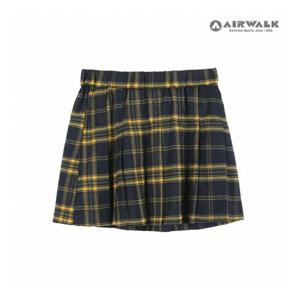 [에어워크주니어]주니어 체크패턴 플리츠 스커트