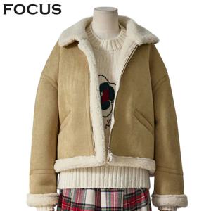 [포커스]에벤 집업무스탕 재킷_FW3K7JK0354