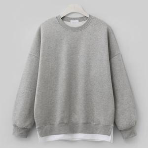 [엠엔씨][MNC] 기모 박스핏 레이어드맨투맨 (MDMU397SM)