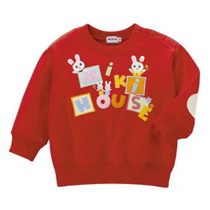 [미키하우스] MH 알록달록 우사코 엘보패치 맨투맨 11N405603