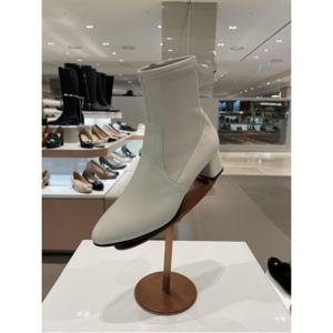 [탠디] 여성 소가죽 스판 앵클부츠 723713 C1102 아이보리 굽 5c