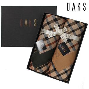 [닥스(손수건)]남녀 손수건 2매세트 기본체크 5번