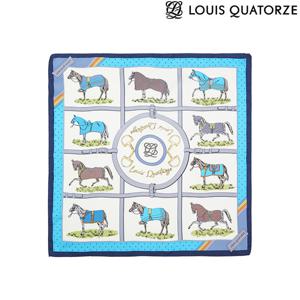 [루이까또즈(스카프)](2WSM360BU_24) 실크 쁘띠스카프 뉴키마로 블루