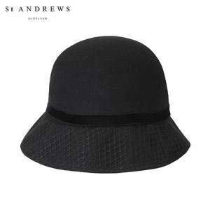 [세인트앤드류스] 여성 메쉬 리본 포인트 모직 햇
