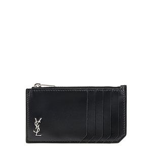 [로로모다] 생로랑 은장 로고 남성 카드지갑/629899-1JB0E-1000