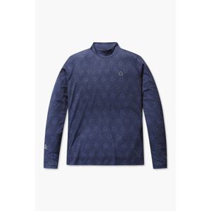 [먼싱웨어] 여성 펭귄 패턴 냉감 이너티셔츠 네이비(MP122LIN31)