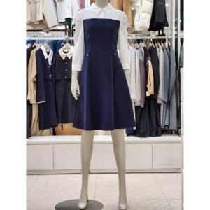 SOUP 세이브존07 배색 플레어 원피스 OA3OPQ5