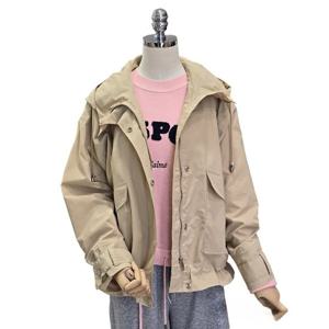 [포커스]하프 셔링 후드 바람막이 점퍼 (FS4A7JP0100)