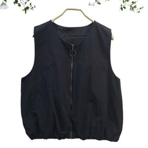 [애슬릿][애슬릿]봄 집업 지퍼 밴딩 미시 중년 간절기 조끼