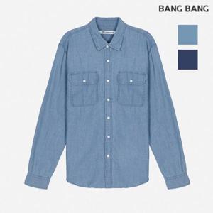 뱅뱅 동백01 투포켓 포인트 데님셔츠 NSKD12