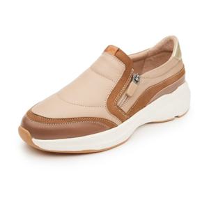 LANSLS4221WG8 금강제화 랜드로바 여성 캐주얼 스티치 딥 쿠션 슬립온(베이지 3cm)