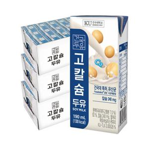 건국대학교 건국유업 고칼슘 두유 190ml x 72팩/유산균 함유
