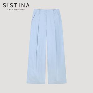 [SISTINA] 인기 코튼 원턱 와이드 팬츠_AWWSLO21090_LL